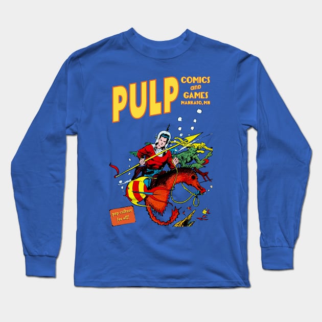 Pulp Seahorse Rider Long Sleeve T-Shirt by PULP Comics and Games